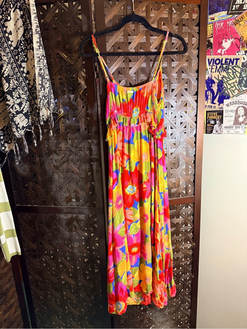 Billabong Multicolor dress with Red, Green & Blue Accents